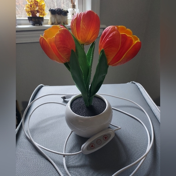 ⛔️SOLD⛔️ Tulip LED Night‑Light Lamp – Warm Glow Floral Decor - Picture 2 of 7